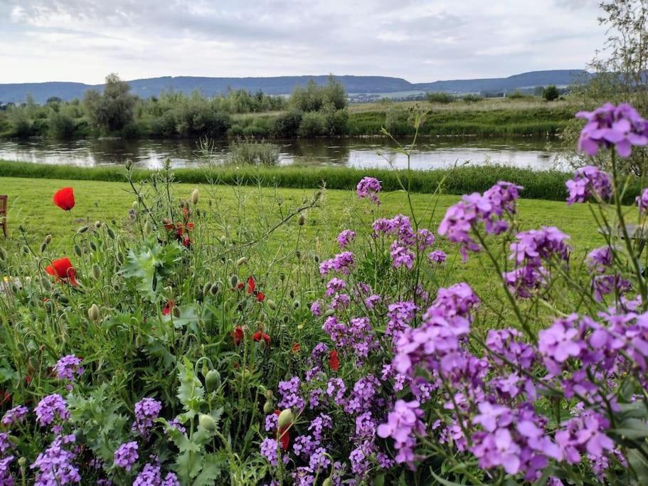 Ferienwohnung Mit Weserblick Und Kamin Hessisch Oldendorf Kültér fotó